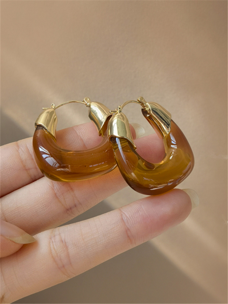 Vintage Fashion Korea - kshmir South Korea U shape spliced