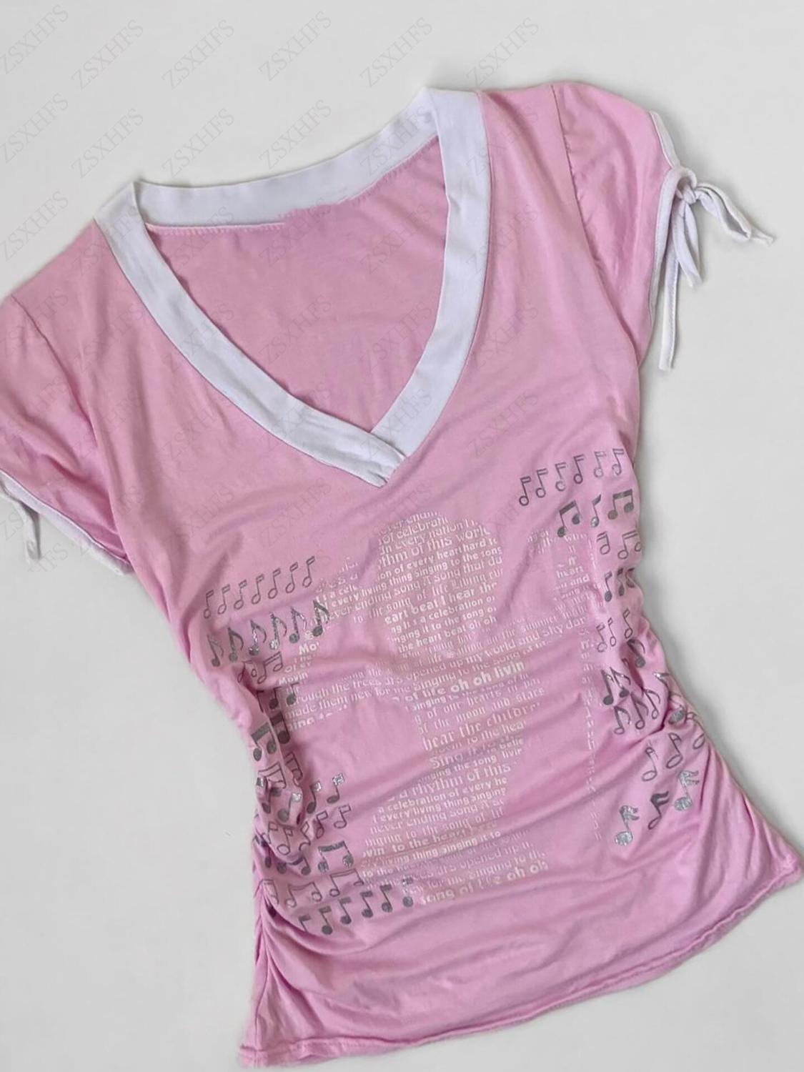 Vintage Fashion Korea - Pink Harajuku T Shirts Women Clothing