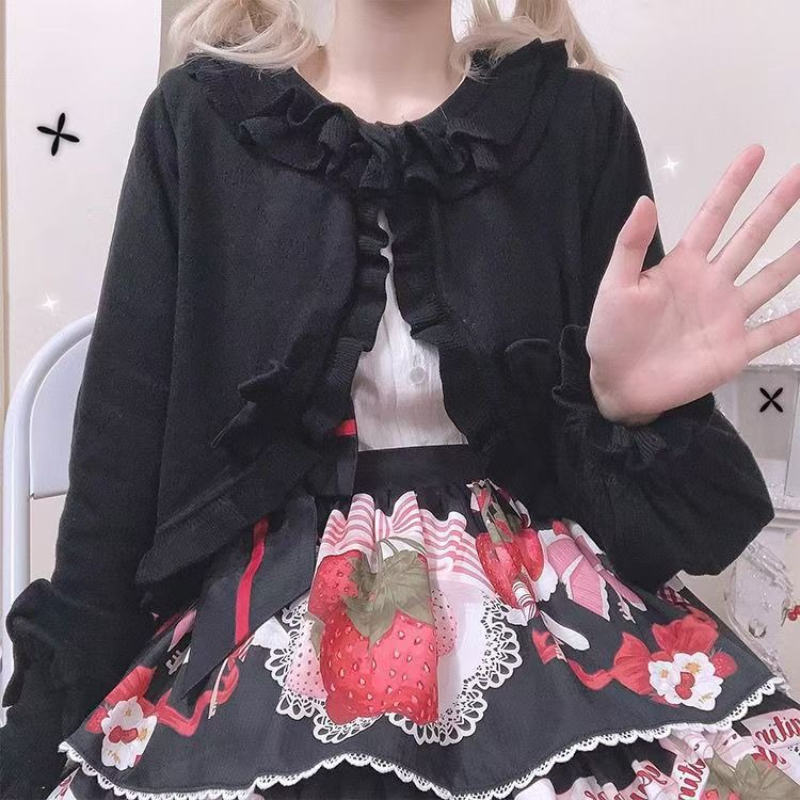 Vintage Lolita Bolero Jacket w – Crop Cardigan Vintage Bewertung und Preis