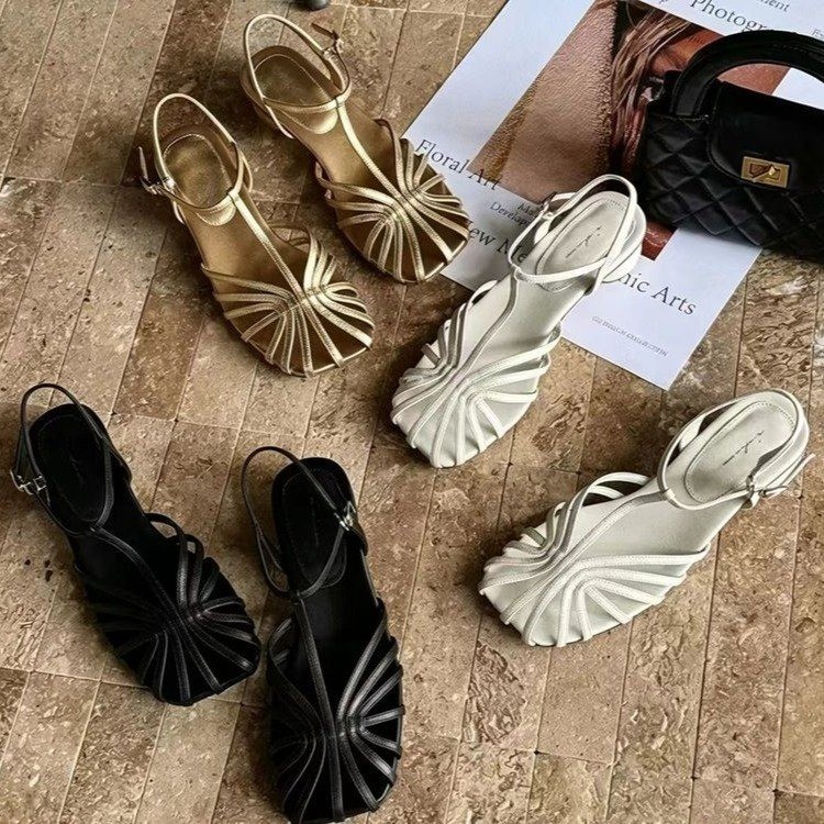 French-style Vintage Woven Toe – Vintage Style Women Fashion Bewertung und Preis
