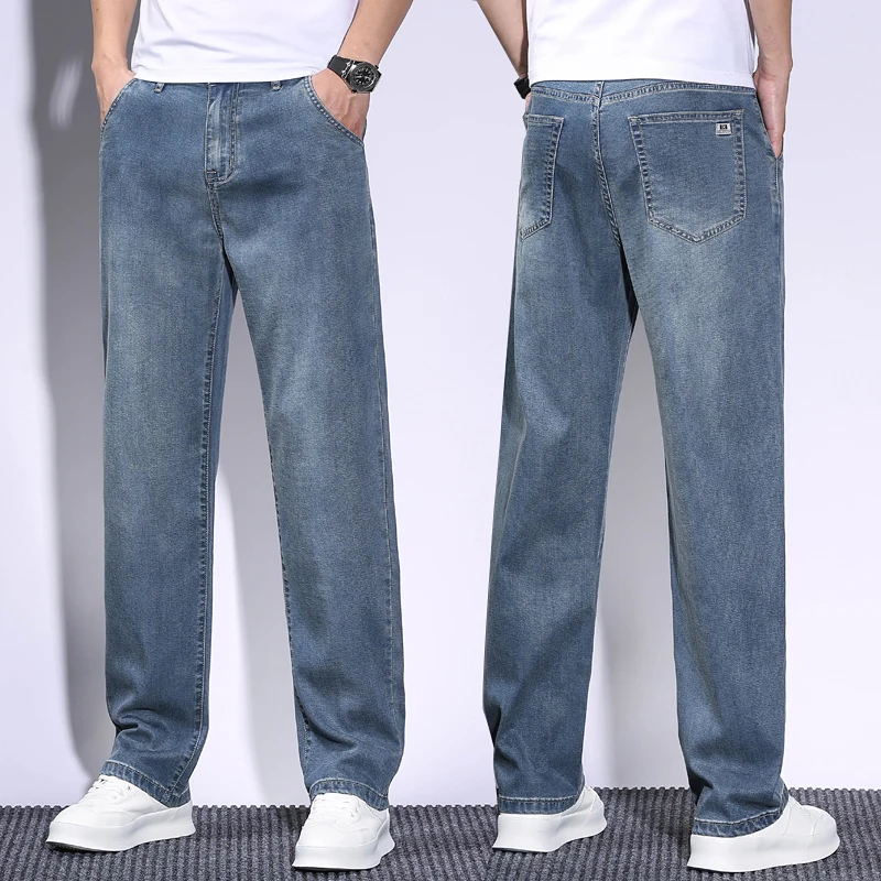 Soft Men's Lyocell Baggy Jeans – Vintage Fashion Korea Bewertung und Preis
