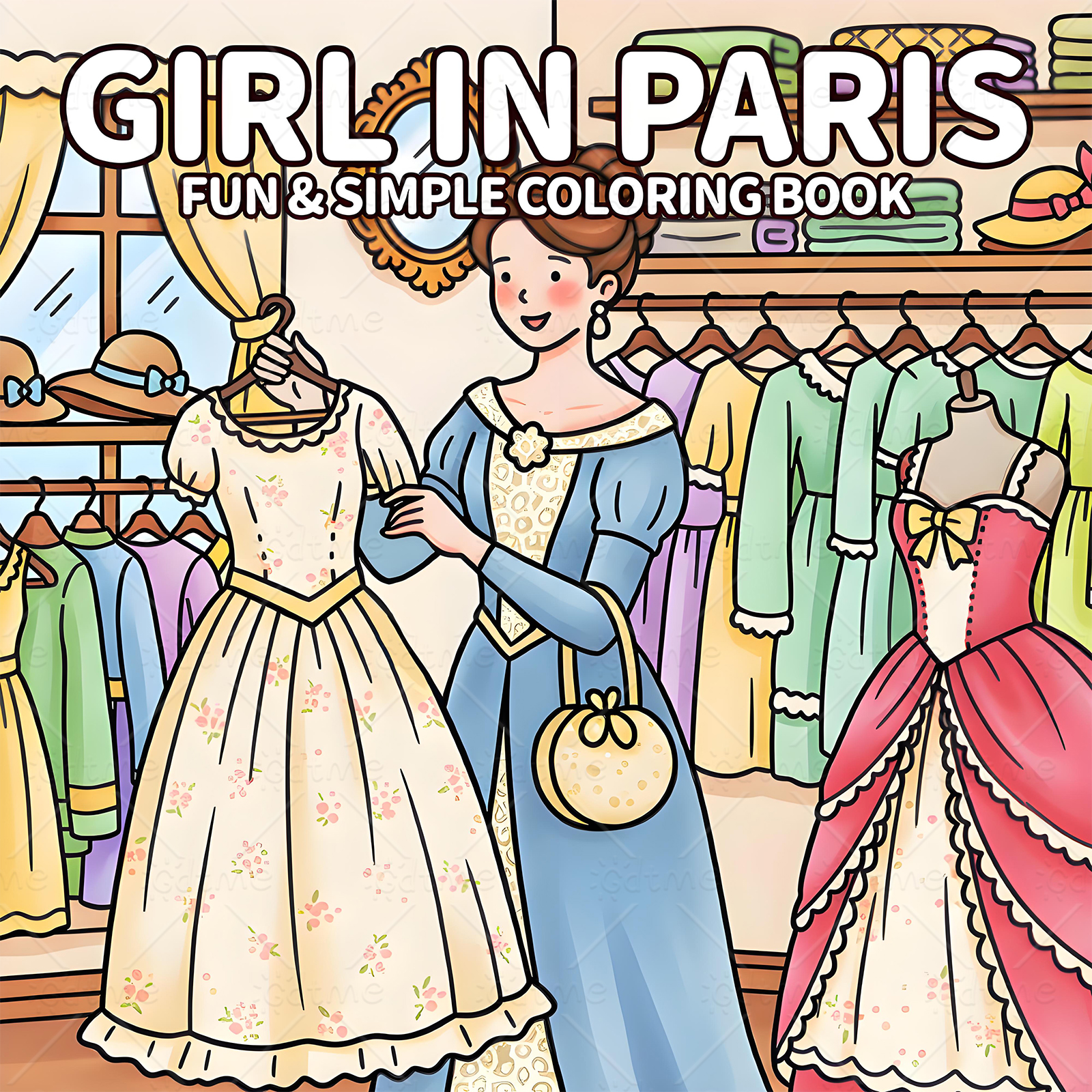 Paris Ladies Vintage Clothing  – Vintage Fashion Coloring Book Bewertung und Preis