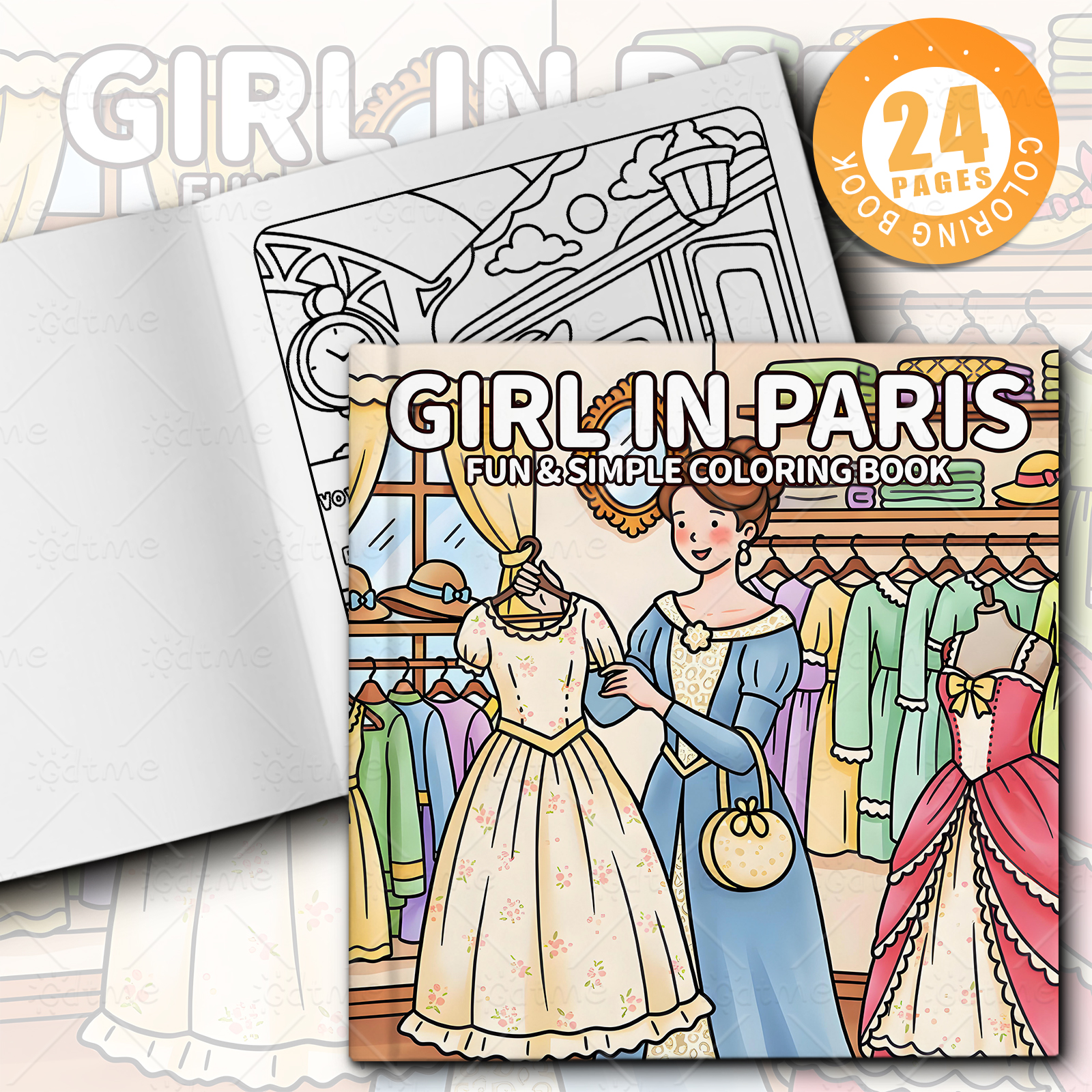 Paris Ladies Vintage Clothing  – Vintage Fashion Coloring Book Bewertung und Preis