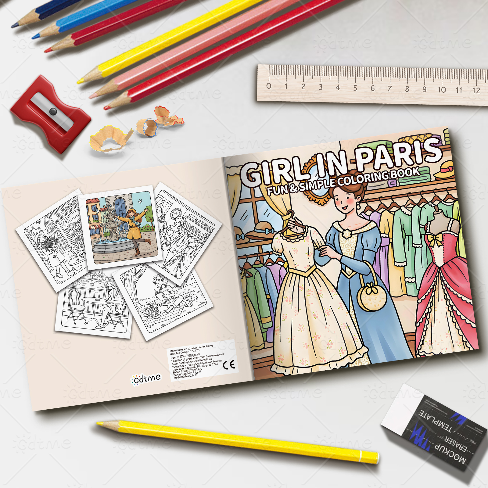 Paris Ladies Vintage Clothing  – Vintage Fashion Coloring Book Bewertung und Preis