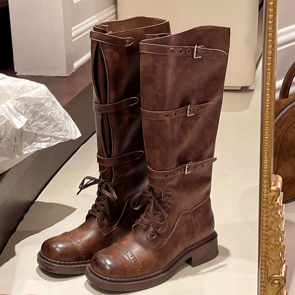 Women's Knee High Boots Vintag – Vintage Style Women Fashion Bewertung und Preis