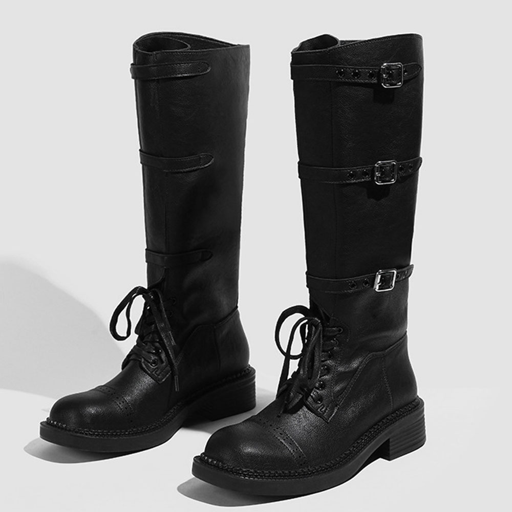 Women's Knee High Boots Vintag – Vintage Style Women Fashion Bewertung und Preis