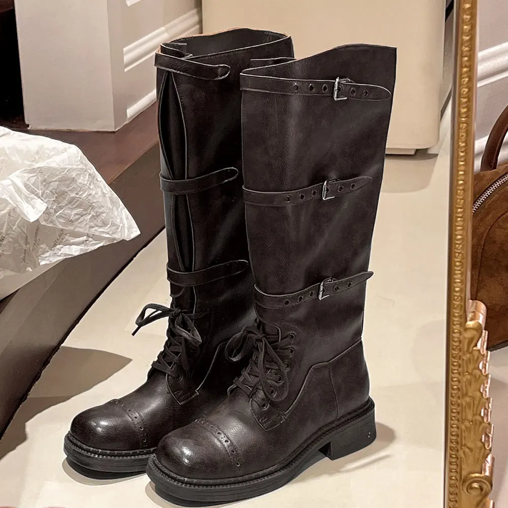 Women's Knee High Boots Vintag – Vintage Style Women Fashion Bewertung und Preis