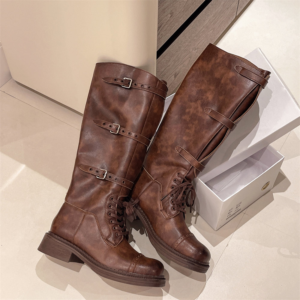 Women's Knee High Boots Vintag – Vintage Style Women Fashion Bewertung und Preis