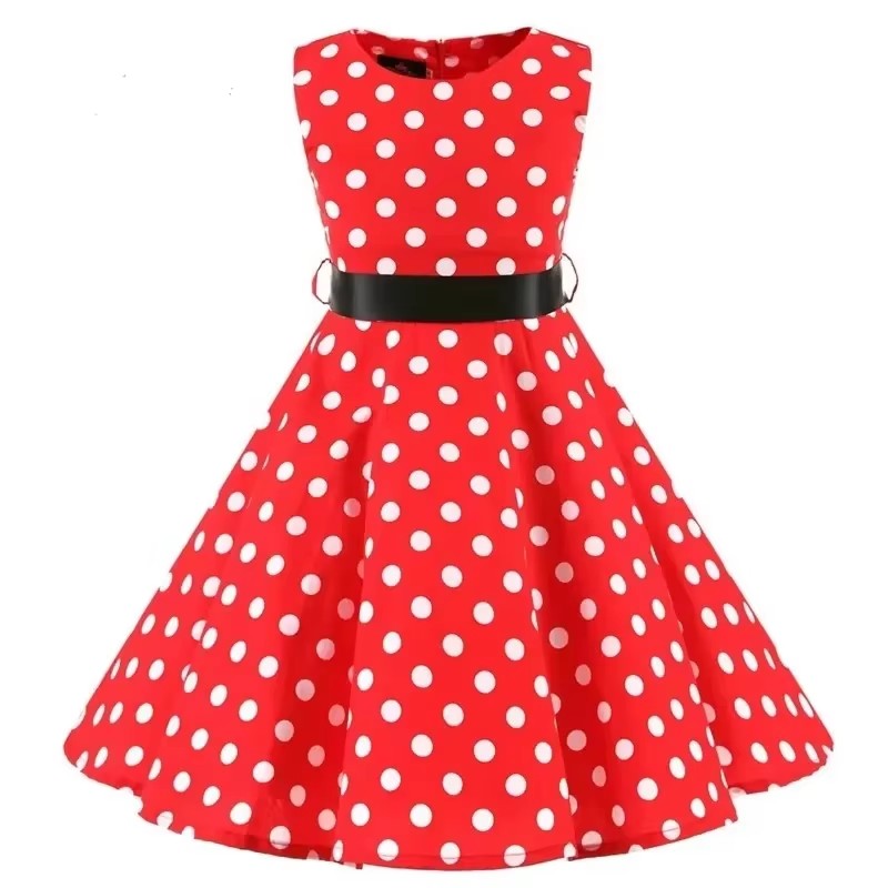 Polka Dot Vintage Kids Cotton  – Vintage Fashion Dresses Bewertung und Preis