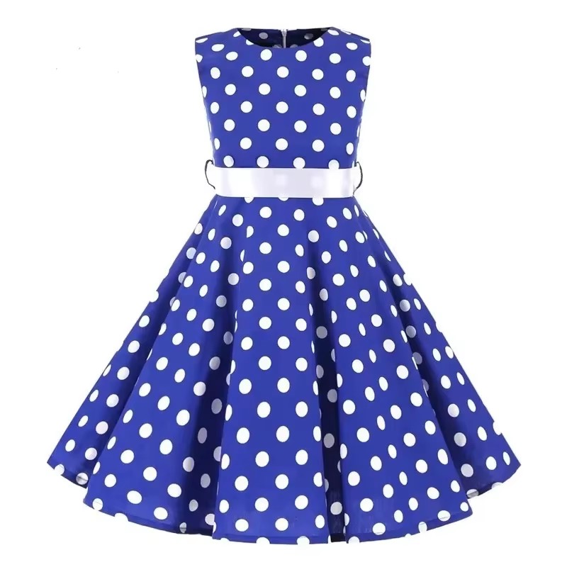 Polka Dot Vintage Kids Cotton  – Vintage Fashion Dresses Bewertung und Preis