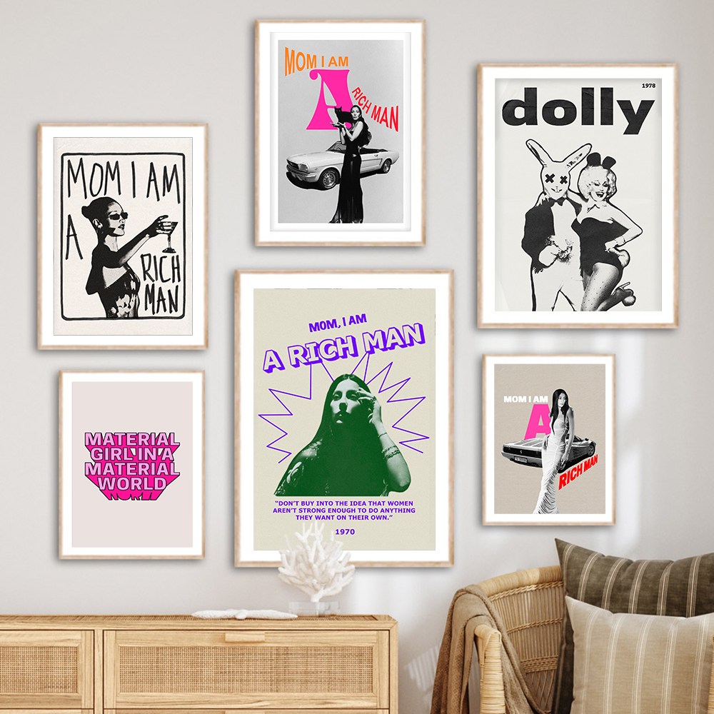 Mom I Am A Rich Man Quote Retr – Vintage Fashion Magazine Covers Bewertung und Preis