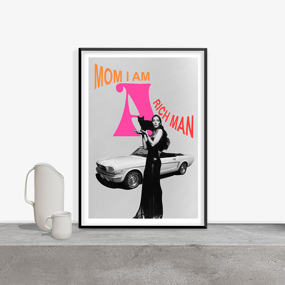 Mom I Am A Rich Man Quote Retr – Vintage Fashion Magazine Covers Bewertung und Preis