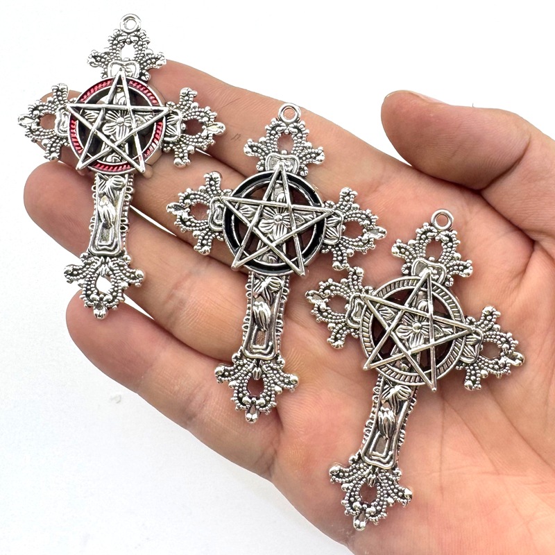 2pcs 30x15mm Gothic Big Cross  – Vintage Fashion Tumblr Bewertung und Preis