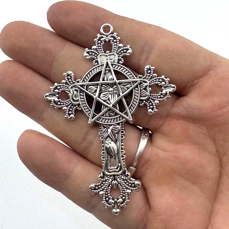 2pcs 30x15mm Gothic Big Cross  – Vintage Fashion Tumblr Bewertung und Preis