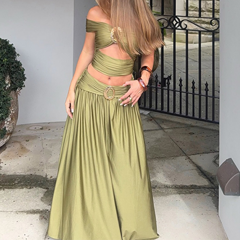Fashion Solid Backless Pleated – Vintage Fashion Expo Bewertung und Preis