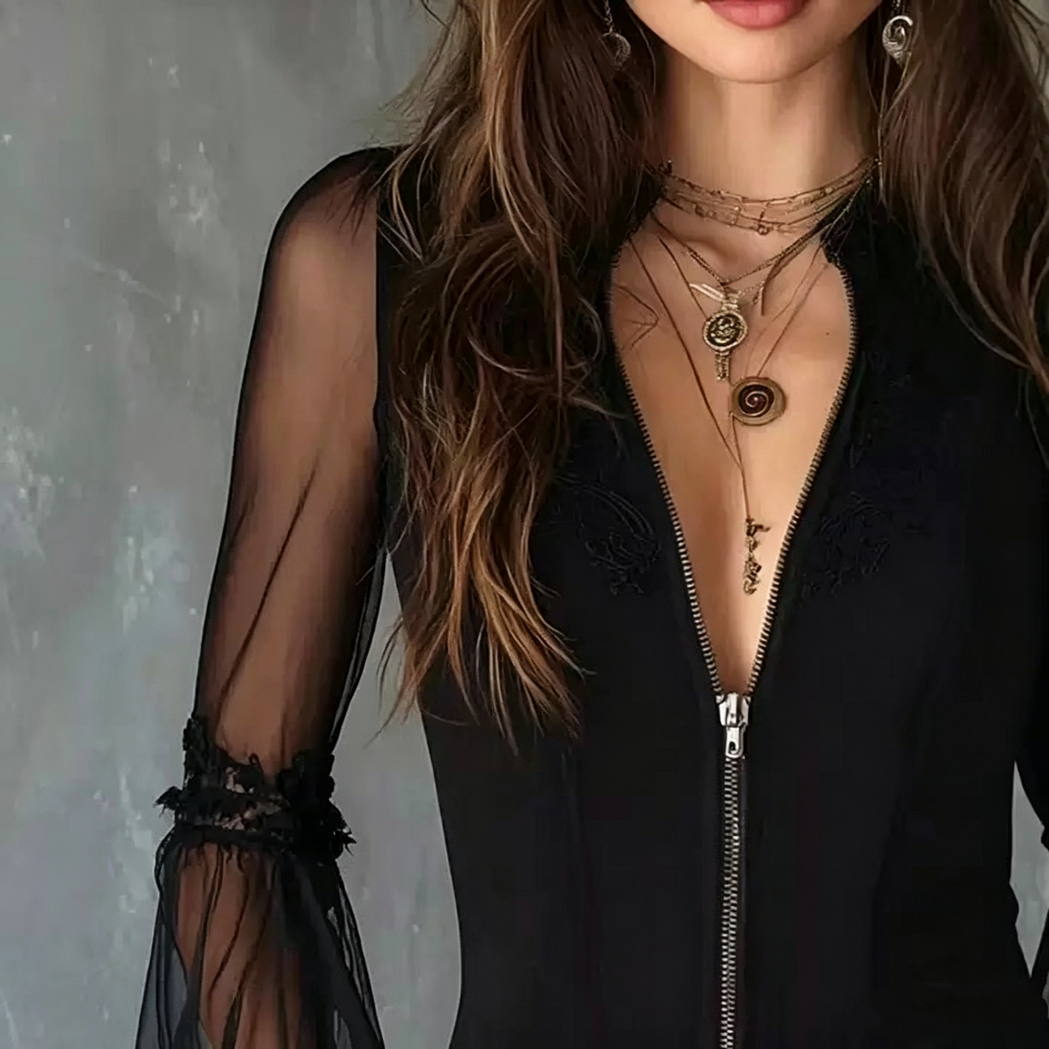 Ladies Black round Neck Long S – Vintage Fashion Shop Bewertung und Preis