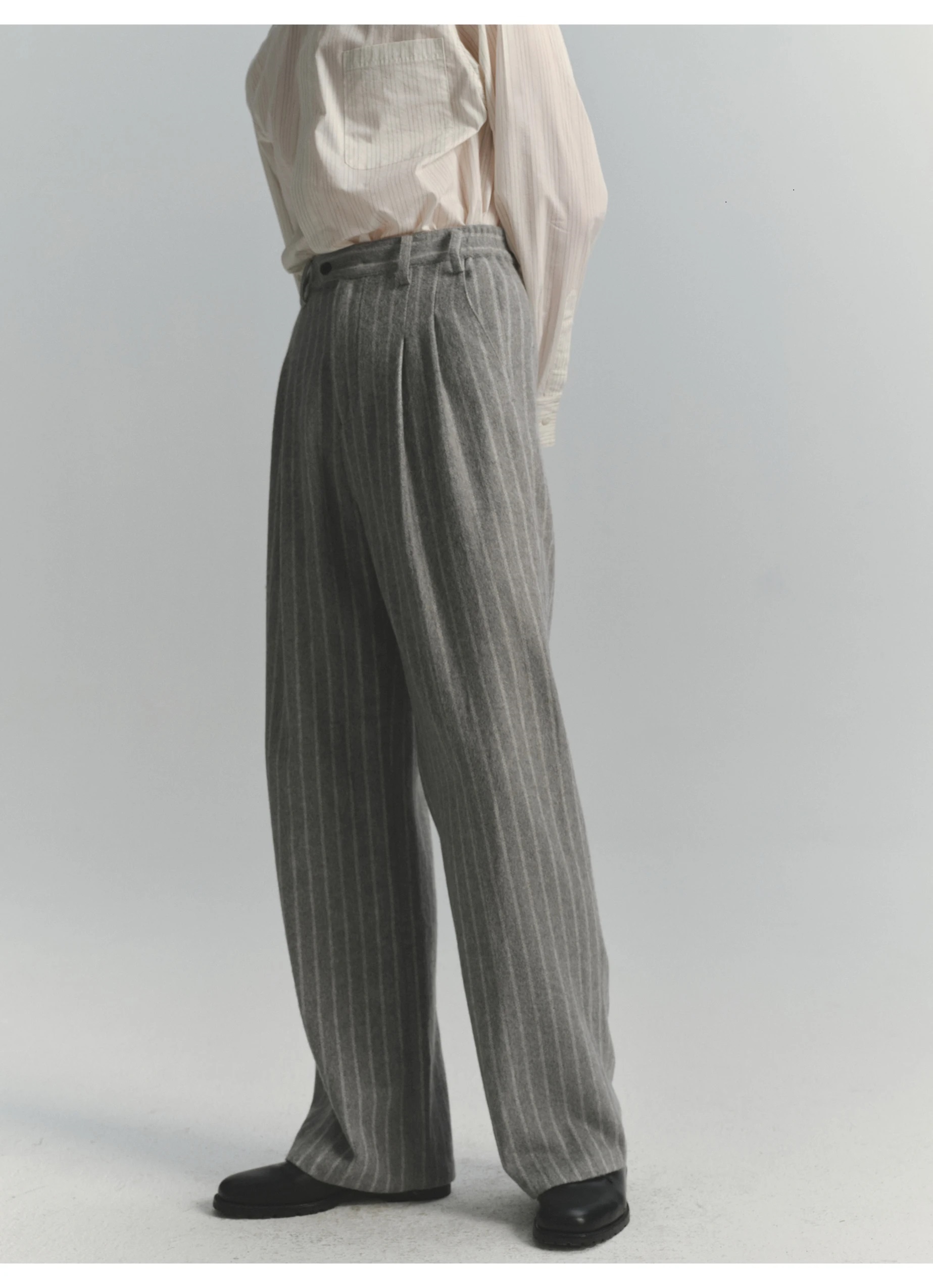Men's Striped Pants High-Stree – Vintage Fashion Old Money Bewertung und Preis