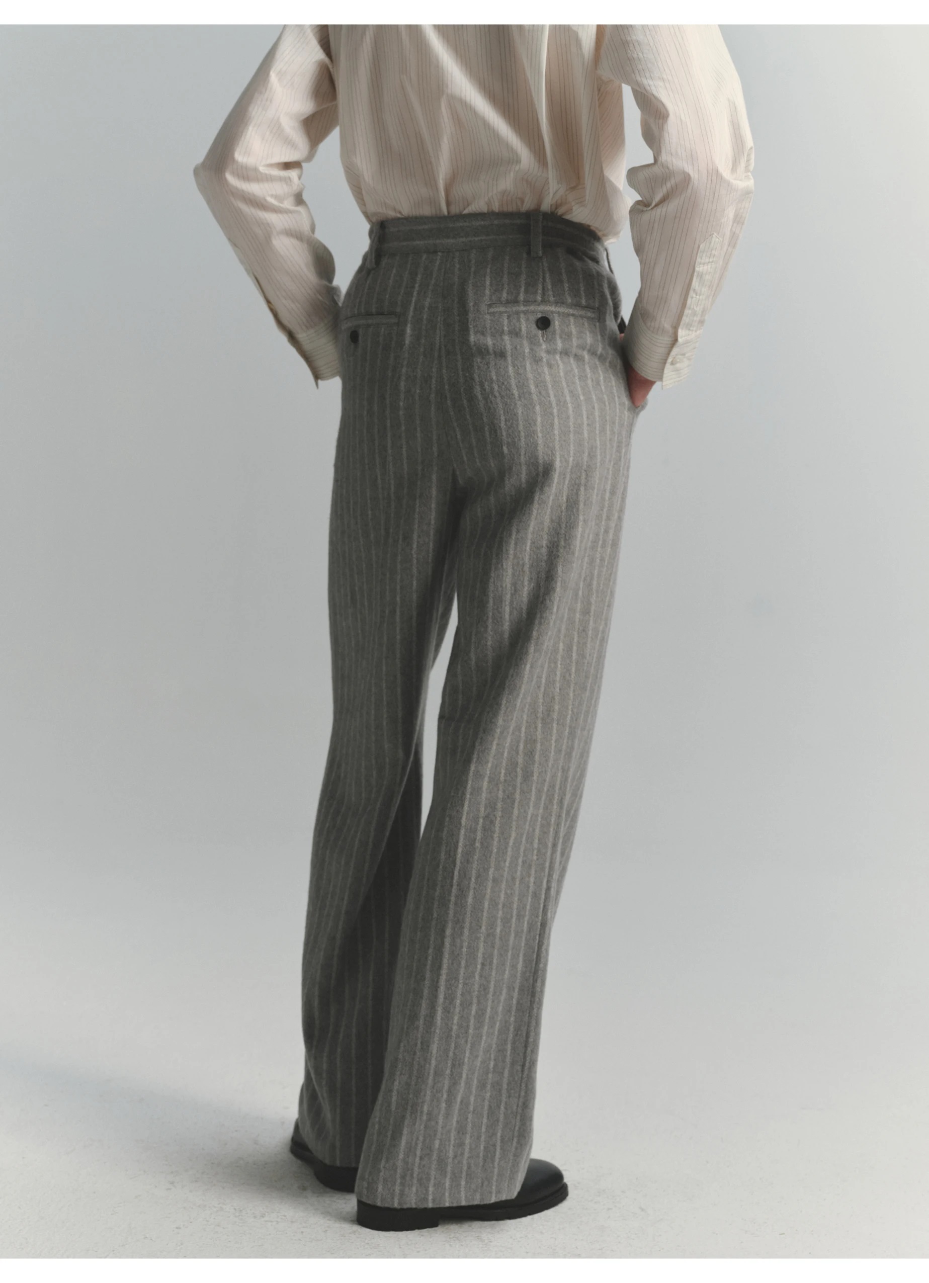 Men's Striped Pants High-Stree – Vintage Fashion Old Money Bewertung und Preis