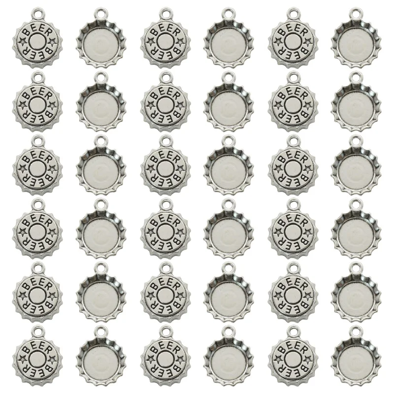 15PCS Antique Silver Plated Be – Vintage Fashion Tumblr Bewertung und Preis
