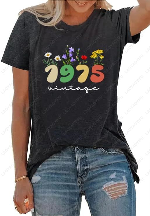 Vintage 1975 T-Shirts for Wome – Vintage Fashion Meaning Bewertung und Preis