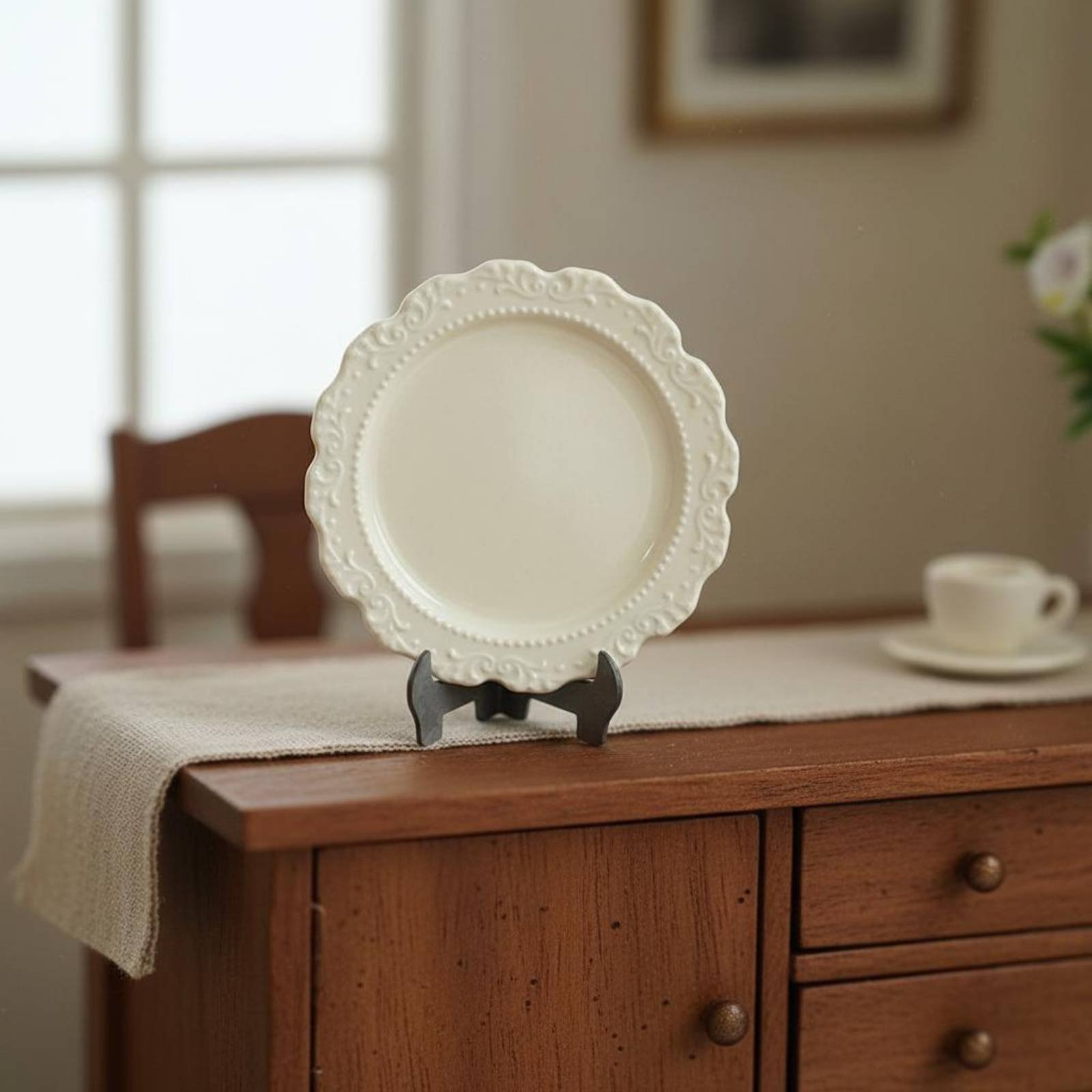 Miniature Dinner Plate Decorat – Vintage Fashion Plates Toy Bewertung und Preis