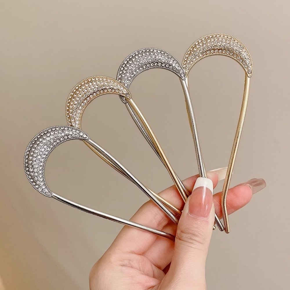 1/2pcs U-Shaped Crystal Hairpi – Vintage Fashion Shop Bewertung und Preis
