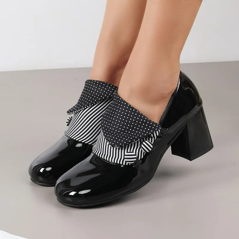 Women's Block Heels Vintage Po – Vintage Fashion Dresses Bewertung und Preis