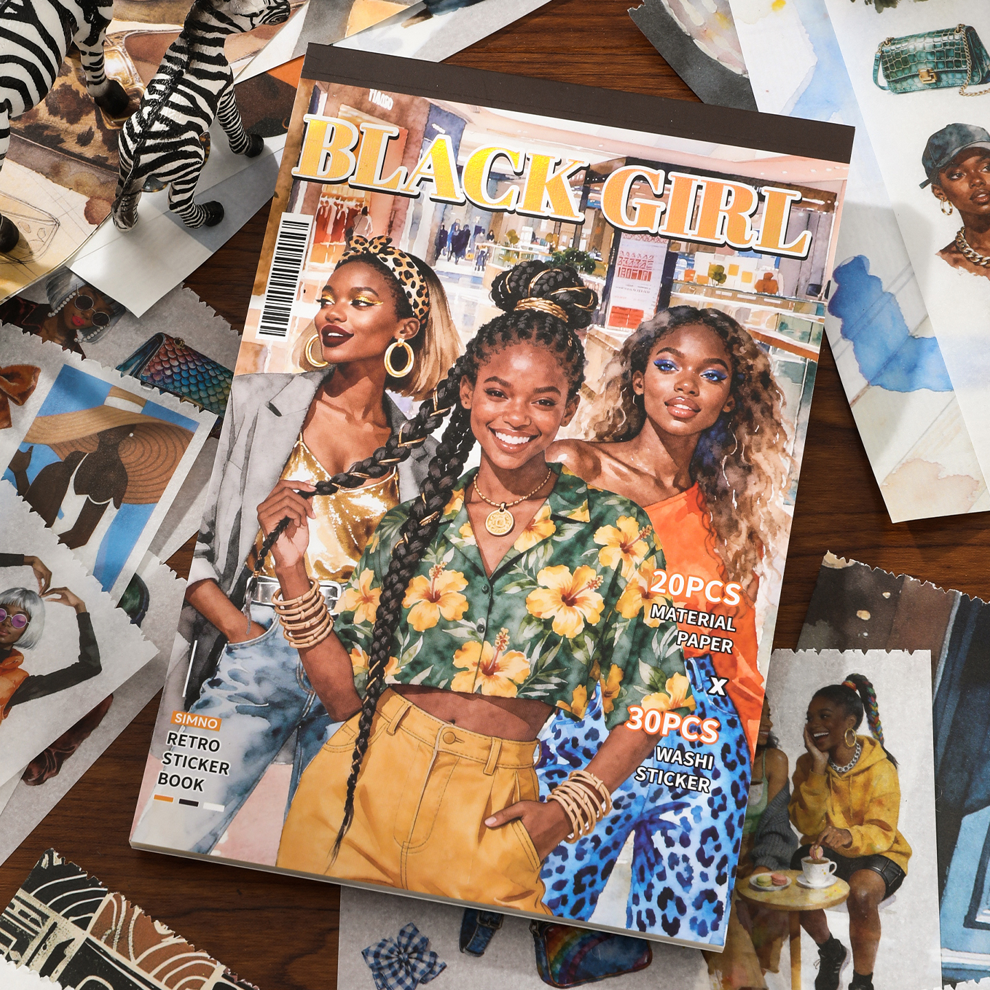 Journal GO 50pages Black Girl  – Vintage Fashion Journal Bewertung und Preis