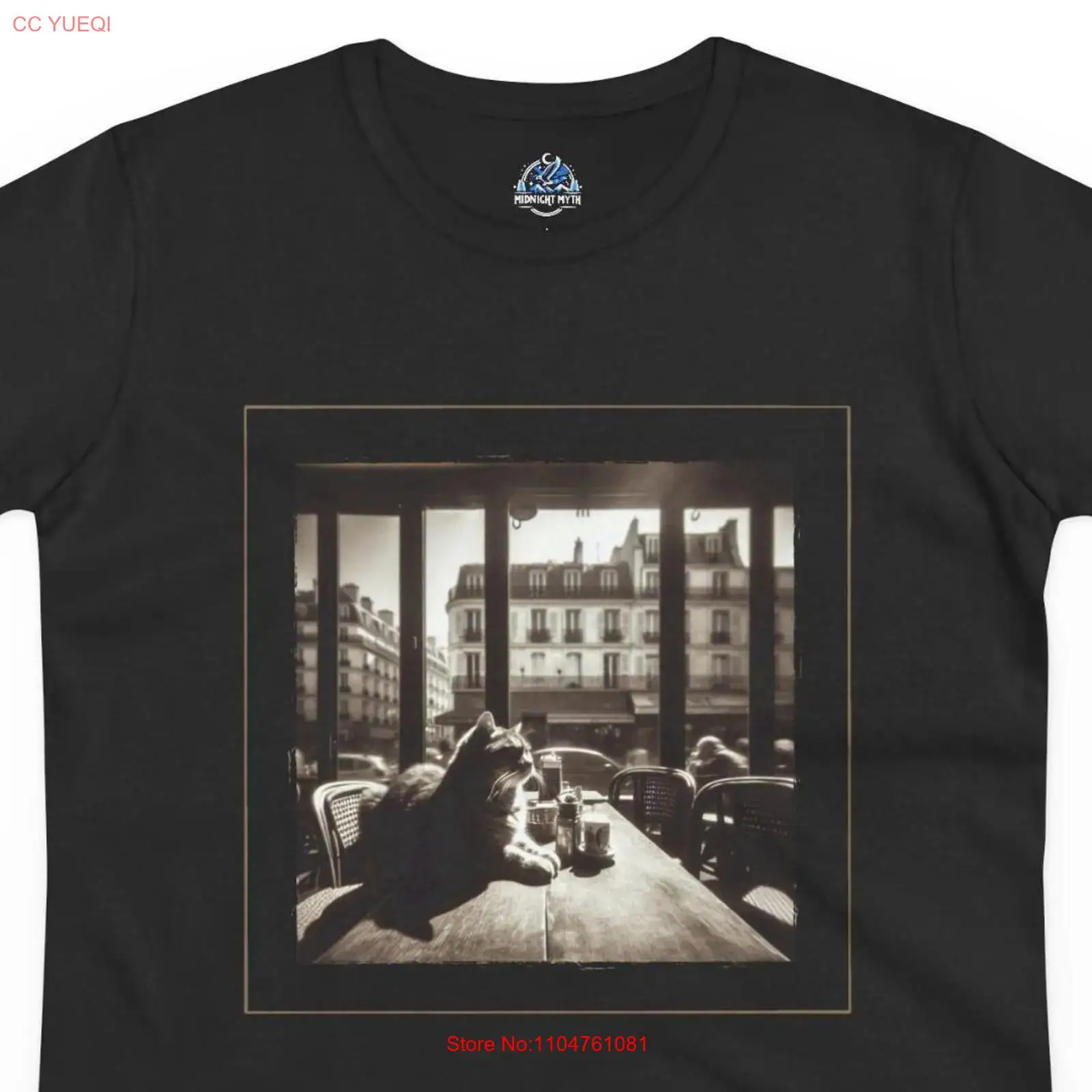 Vintage Paris Cafe Funny Cat T – Vintage Fashion In Paris Bewertung und Preis