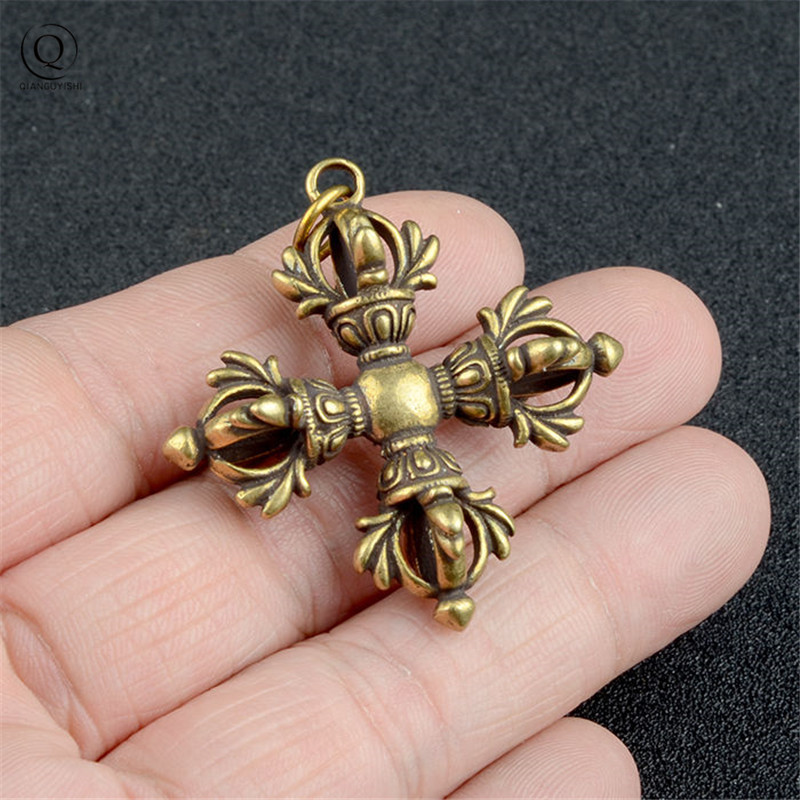Copper Buddhism Dorje Cross Va – Vintage Fashion Collection Bewertung und Preis