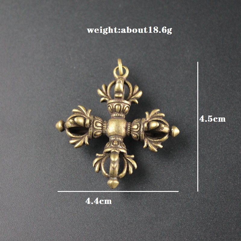 Copper Buddhism Dorje Cross Va – Vintage Fashion Collection Bewertung und Preis