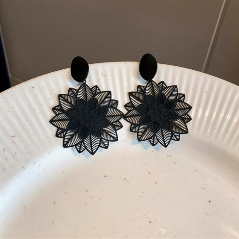 Retro Fashion Black Hollow Lac – Vintage Fashion Korea Bewertung und Preis