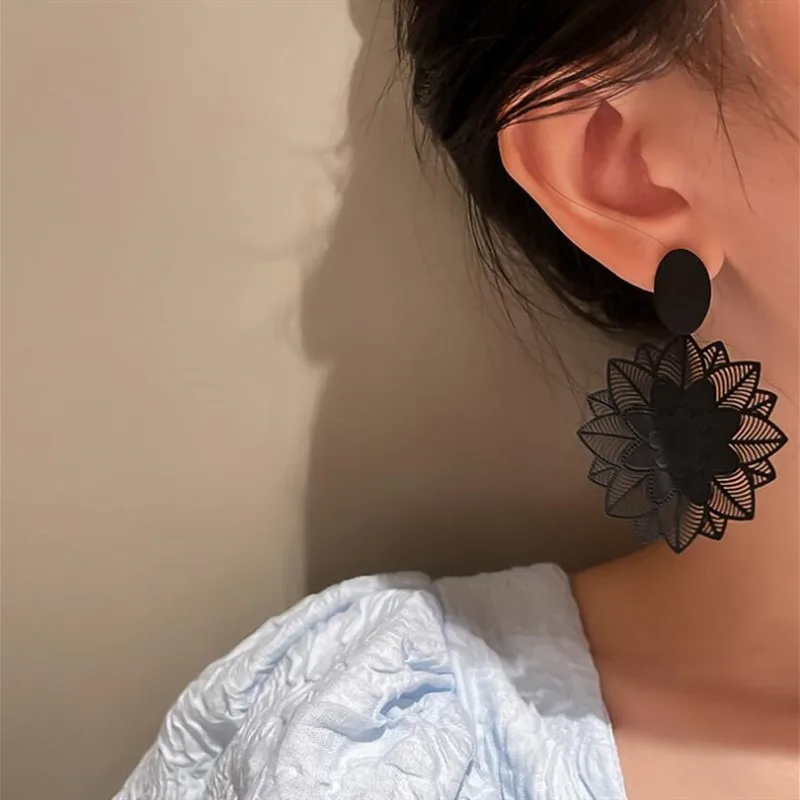 Retro Fashion Black Hollow Lac – Vintage Fashion Korea Bewertung und Preis