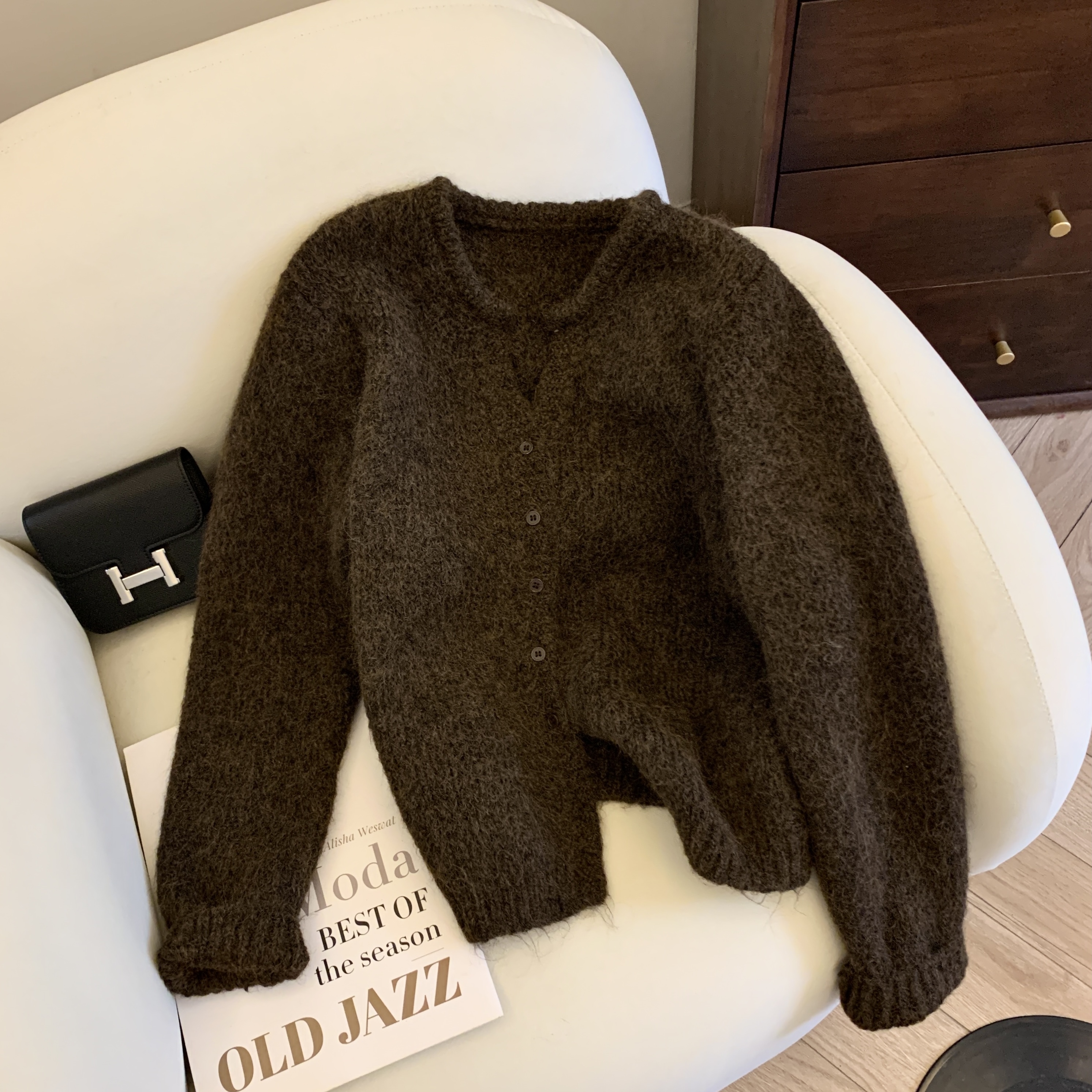 Women Off White V-Neck Cardiga – Crop Cardigan Vintage Bewertung und Preis