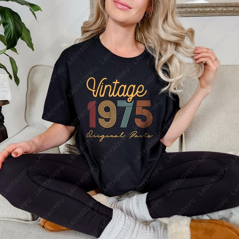 50th Birthday  Born in 1975 Vi – Vintage Fashion Meaning Bewertung und Preis