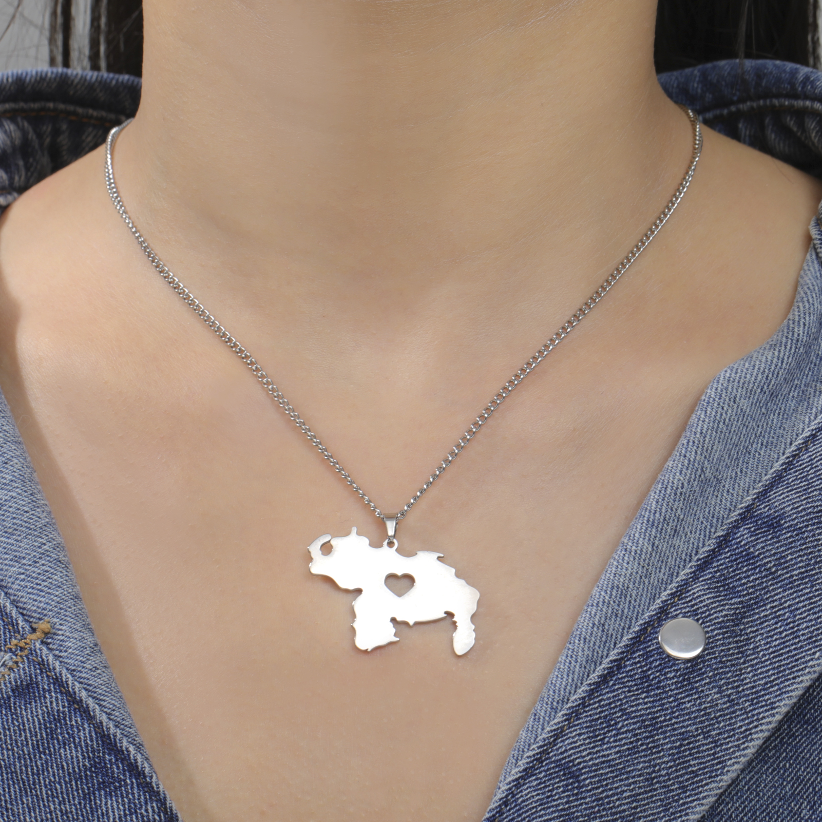 LIKGREAT Venezuela Map Necklac – Vintage Fashion Meaning Bewertung und Preis