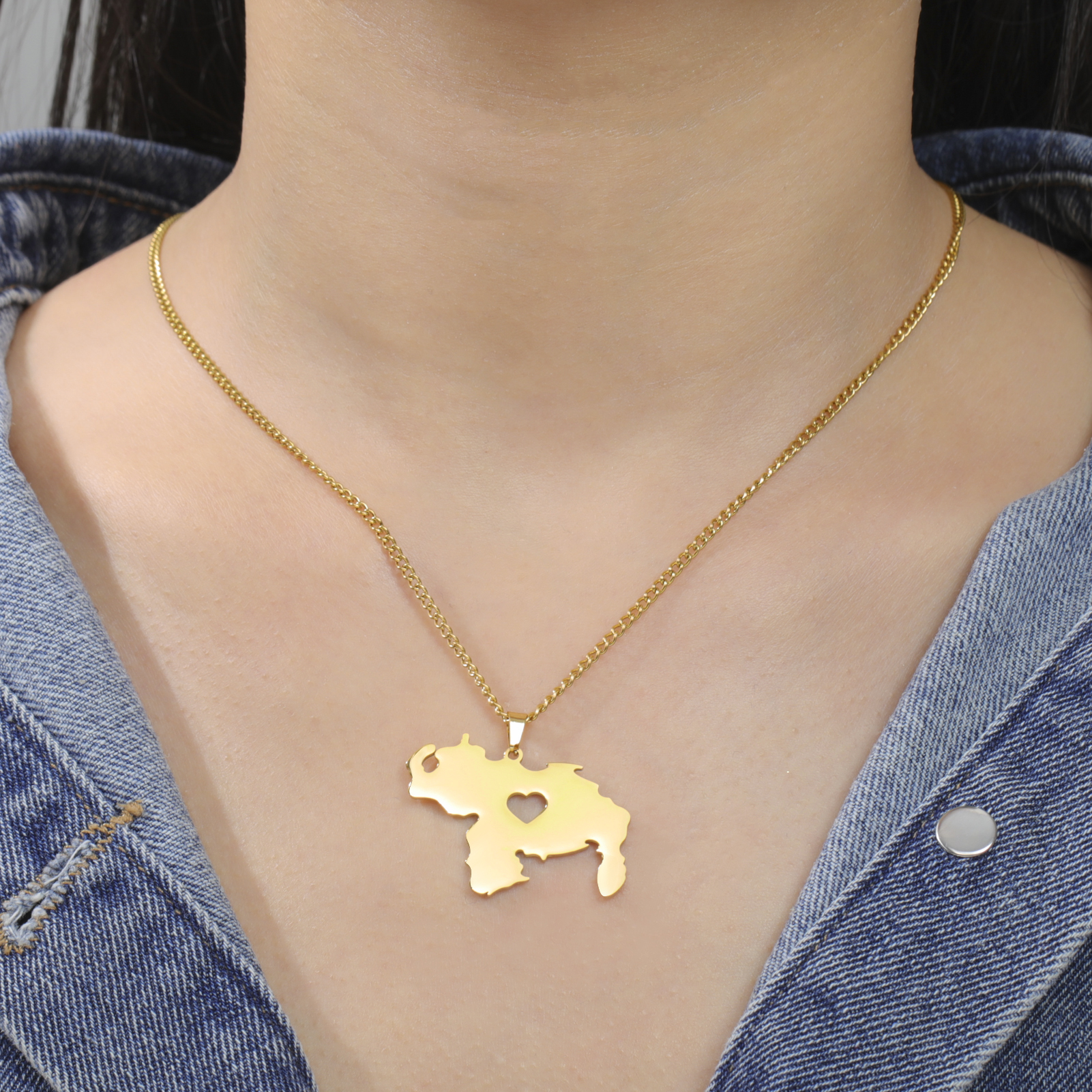 LIKGREAT Venezuela Map Necklac – Vintage Fashion Meaning Bewertung und Preis