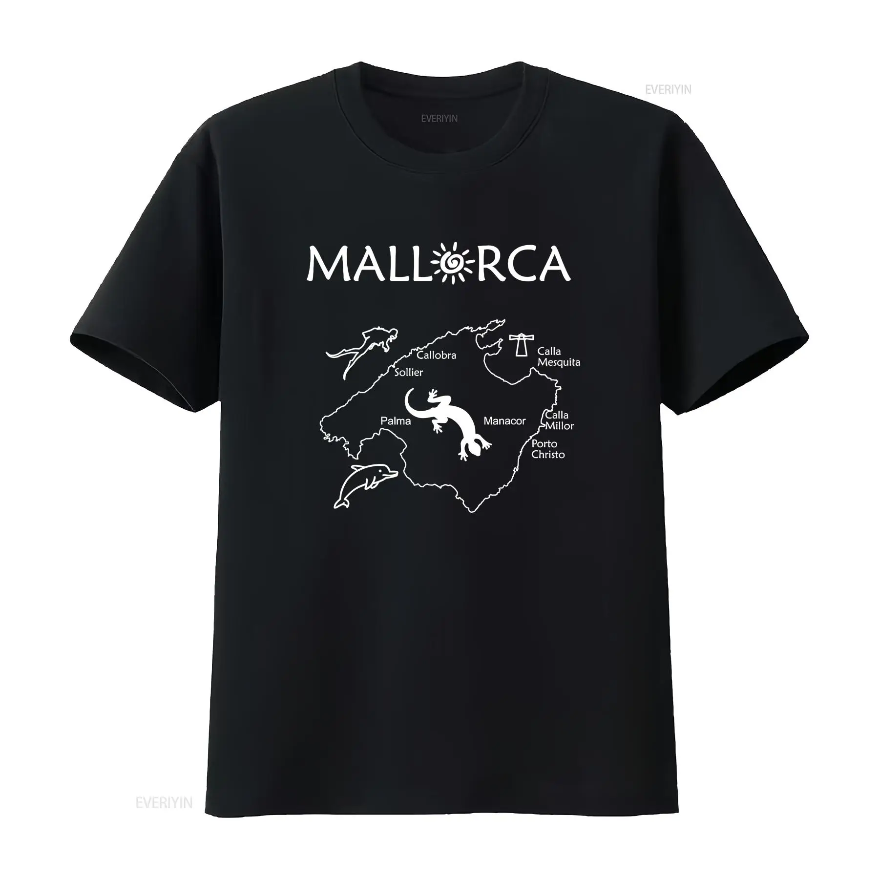 Mallorca Map T Shirt Your trav – Vintage Fashion Guide Bewertung und Preis