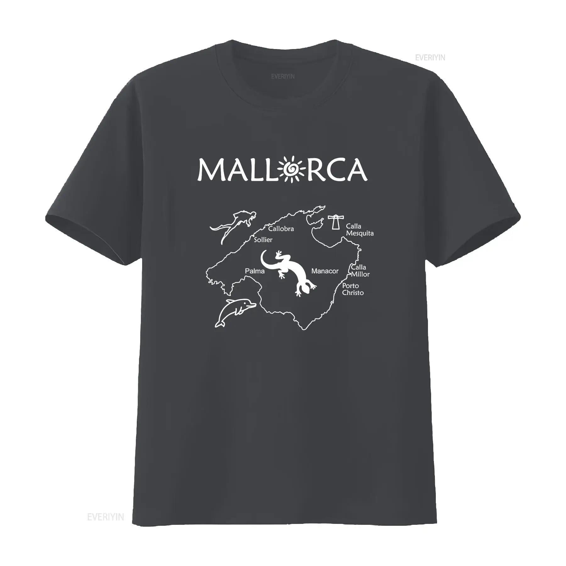 Mallorca Map T Shirt Your trav – Vintage Fashion Guide Bewertung und Preis