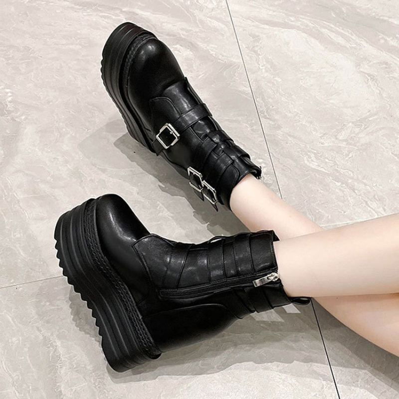 2025 New 13cm PU Women Autumn  – Vintage Fashion Rome Bewertung und Preis