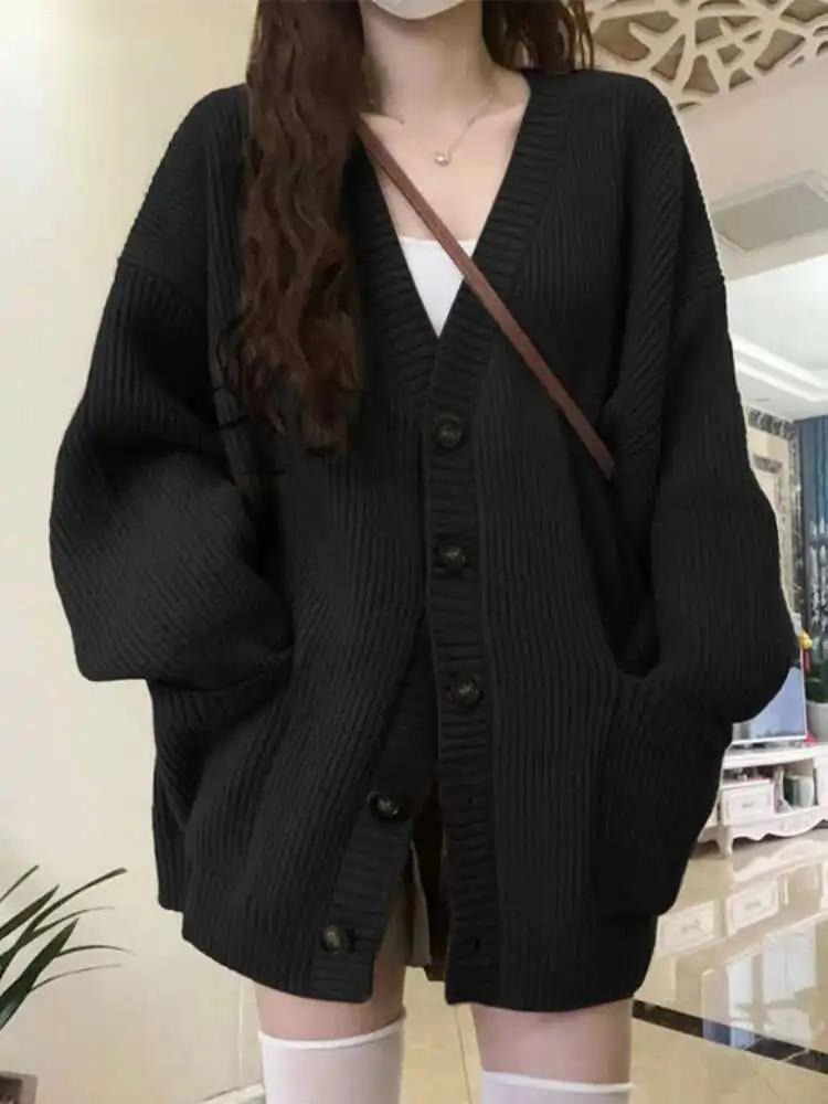 Loose Cardigan Women Long Slee – Crop Cardigan Vintage Bewertung und Preis