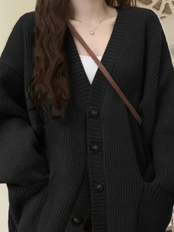 Loose Cardigan Women Long Slee – Crop Cardigan Vintage Bewertung und Preis