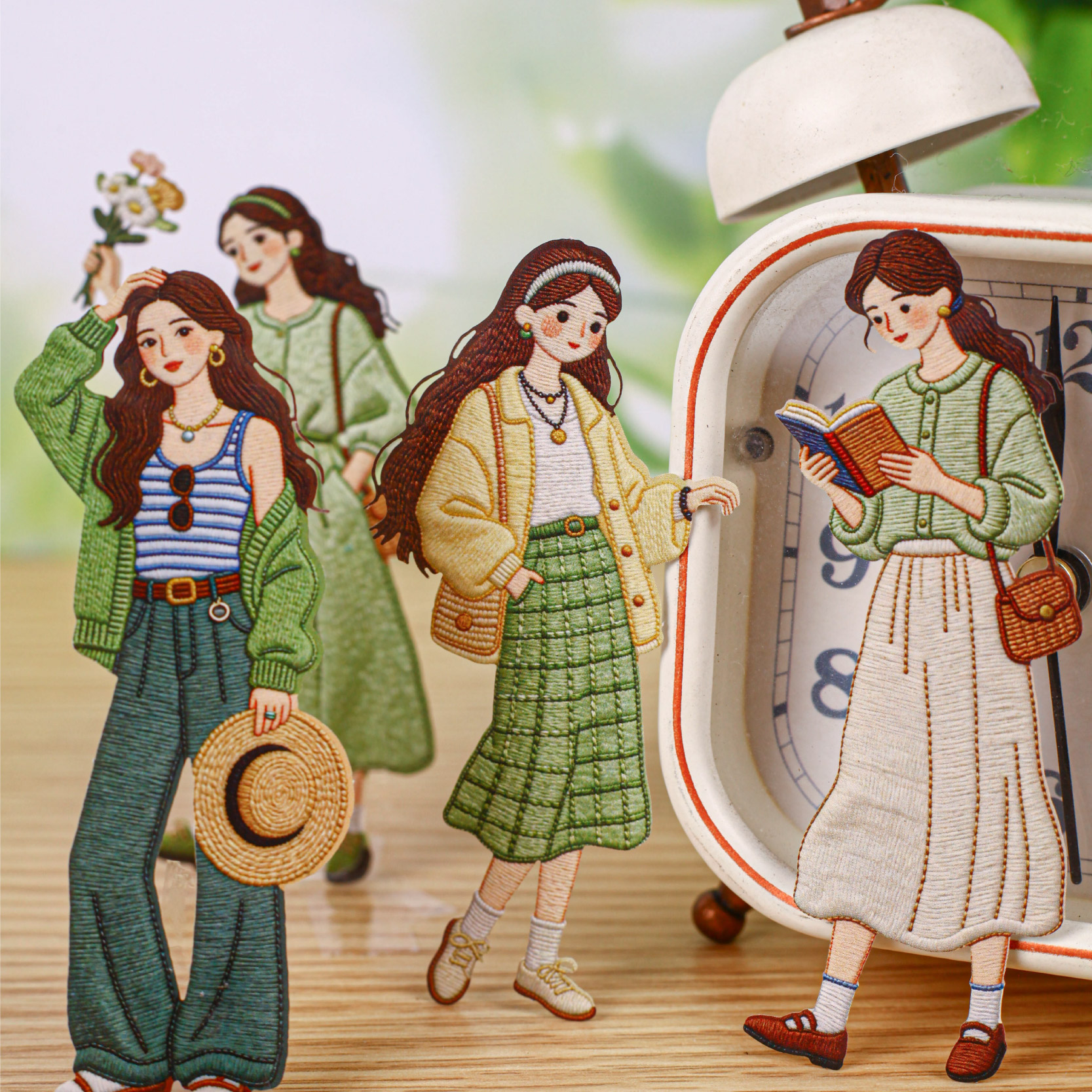 16pcs  Retro Fashion Character – Vintage Fashion Journal Bewertung und Preis