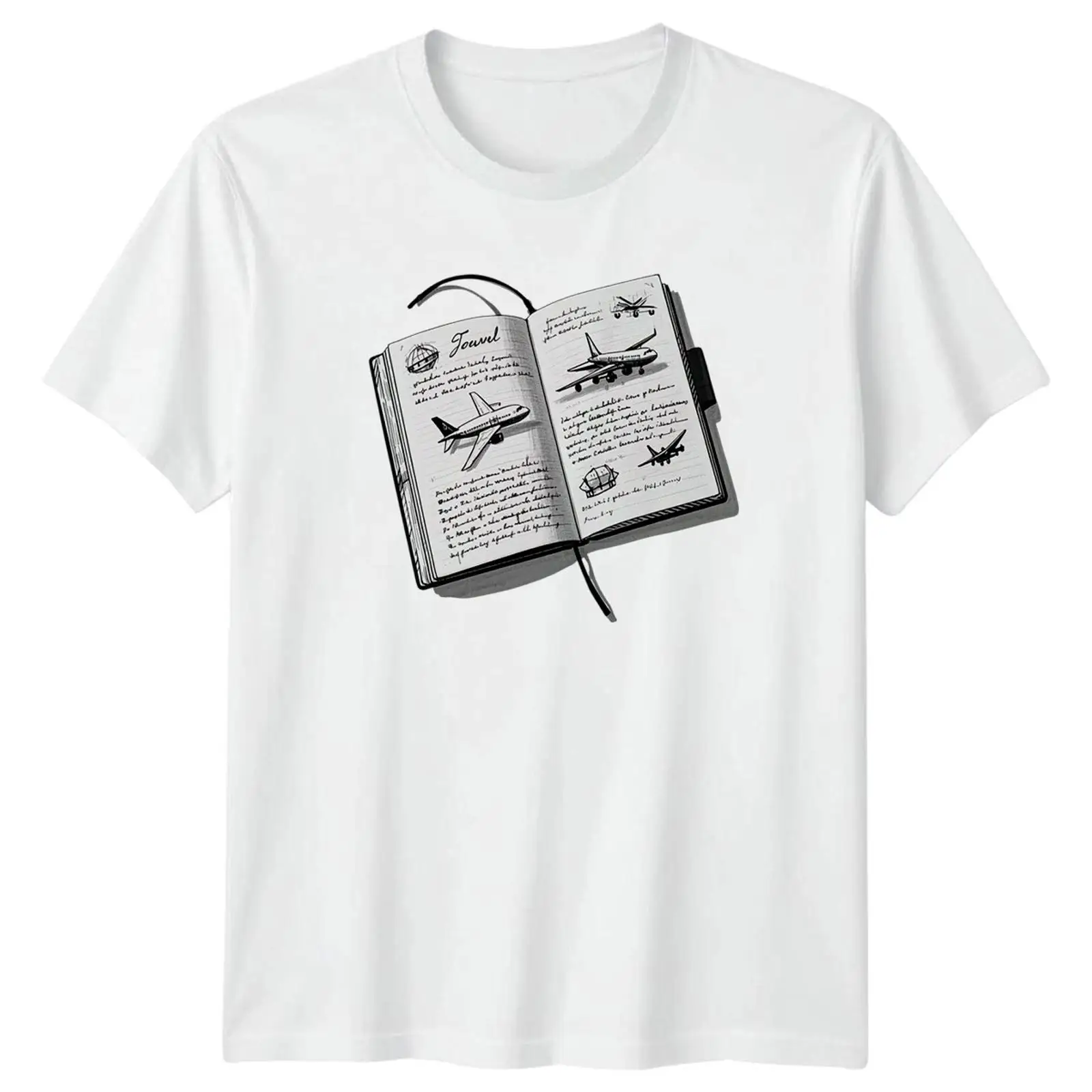 Travel Journal Sketch T Shirt  – Vintage Fashion Journal Bewertung und Preis